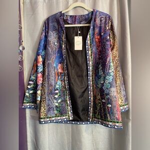 NWT camisa Colorful Women's Jacket size medium